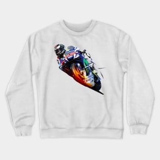 Jorge Lorenzo low poly Crewneck Sweatshirt